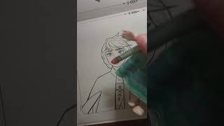 Elsia and Annia Fun Frozen 2 Coloring Elsa and Anna #kids #shorts #coloring