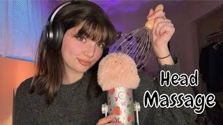 ASMR | Giving You A Head Massage | Fast and Aggressive Fluffy Mic Triggers (Plucking, Mouth Sounds)