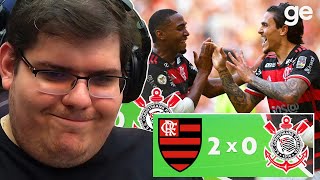 CASIMIRO REAGE A FLAMENGO 2X0 CORINTHIANS | MELHORES MOMENTOS #casimiro