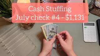 Cash Stuffing July #4 | Sinking Funds and Savings Challenges