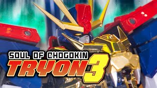 SOUL OF CHOGOKIN GUNDAM TRYON 3 / 最強機動ガンダムトライオン3 display