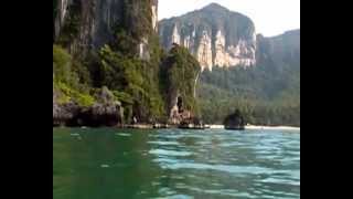 From Ao Nang to Railay by boat, KRABI, Thailand