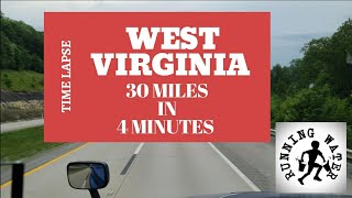 West Virginia Backroads  - 30 miles in 4 minutes (time lapse)