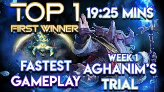 FIRST Aghanim’s Interdimensional Baby Roshan WINNERS! TOP 1 FASTEST GAMEPLAY - AGHANIM'S TRIAL