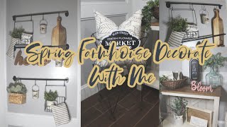 SPRING FARMHOUSE DECORATE WITH ME | FARMHOUSE DECORATING IDEAS | AMAZON FARMHOUSE DECOR