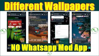 How to set Different Wallpaper for Different Contacts in WhatsApp without any app?