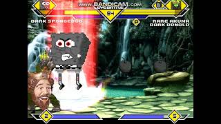 Mugen #1063 Dark Spongebob vs Rare Akuma & Dark Donald