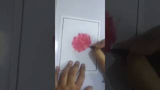 Use oil pastels #flower art# short video