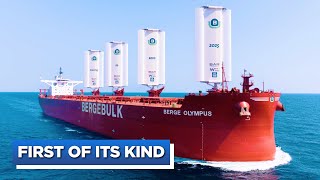 World's First Wind Powered Cargo Vessel: Berge Bulk's Olympus