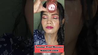 Monsoon waterproof makeup look😍 || #viral #ytshorts #shortsvideo #youtubeshort #makeup #beginners