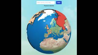 Playing Globle | If I guess the country correctly, The video ends