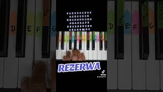 Rezerwa - piano tutorial, jak zagrać na pianinie, darmowe nuty, polska biesiada #piano #music #viral