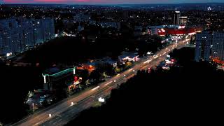 Hyperlapce Viaduct Chisinau Night