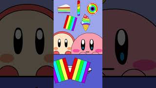 Kirby Animation - Rainbow Food Mukbang🌈 #shorts