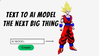 Text to 3D model with AI is going to be the next big thing