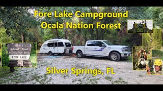 Fore Lake Campground, Ocala National Forest, Silver Springs, FL - Solo Female Camping Little Guy Max