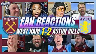 WEST HAM & ASTON VILLA FANS REACTION TO WEST HAM 1-2 ASTON VILLA | 24/25 PREMIER LEAGUE