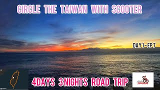 Circle Taiwan with scooter: 4days 3nights of adventure, stunning views, culture and vibrant cities !