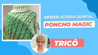 Poncho Magic Pull em Tricot