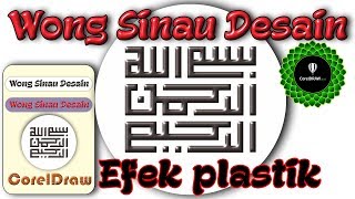 Efek plastik pada tulisan di corelDraw