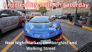 Angeles City on a Saturday.  Lamborghini and walking Street many girls out . Philippines