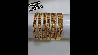 Gold Bangles Designs 2023 With Weight And Price / Lightweight  Dailywear Gold Bangles #gold #bangles