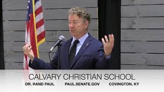 Dr. Paul Visits Calvary Christian School in Covington, KY - April 16, 2021