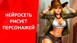 Нейросеть рисует персонажей и создает арт