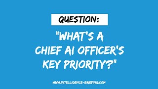 What's A Chief AI Officer's Key Priority? (Guest: Matt Lewis)