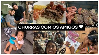 CHURRASCO COM AMIGOS, FIZ FAROFA DELICIOSA, PASSEIO NO SHOPPING E MAIS