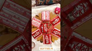 How to make chocolates Explosion box | chocolates gift box  #gift #viral #trend #craft #love #kitkat