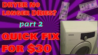 How to Change Heating Element on Samsung Dryer Part 2