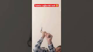 Dünyanın en sağlam telefonu😂🔥😱#funyvideo #telephone #aboneolmayıunutmayın