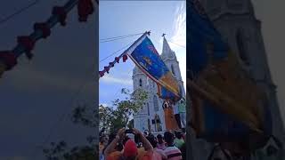 Ave maria flag raised up