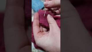 How To Invisible Stitch - #sewingtutorial #howtosew #shorts