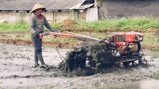 Knalpot Ngiing.... Traktor Sawah Quick G1000 mengHaluskan Lahan Dalam