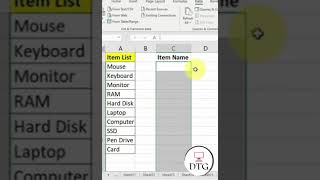 How To Drop Down List in Excel #short #exceltrick #exceltips #youtubshorts#calltoaction