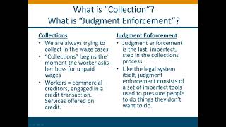 Labor Standards Enforcement Webinar: Collection and Settlement Agreements