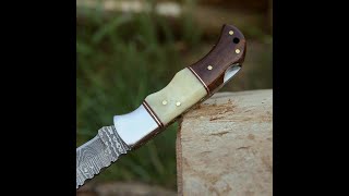 Falcon Pocket Knife with Exotic Rosewood Handle