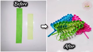 How To Make Beautiful Paper Leaves Easy 🌿 | Step By Step Tutorial | DIY Paper Leaves | Paper Craft