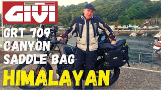 Givi Panniers Grt 709 Gravel T Canyon Saddle bags installed on the Himalayan. The best soft bags?