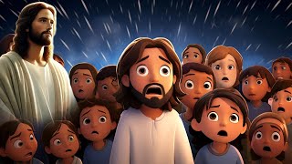 Jesus Calms the Storm 🌊 | Nursery Rhymes & Kids Songs 2024