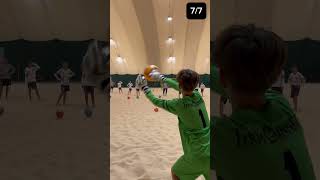 Челлендж на мастер-классе по пляжному футболу #challange #челлендж  #beachsoccer #футбол #кристалл