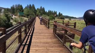 Road biking Big Bear Alpine Pedal Path Trail