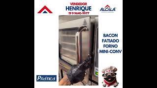 Bacon Fatiado Defumado no forno Mini-Conv Pratica