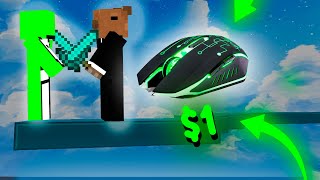 JUGUE MINECRAFT PVP CON UN MOUSE DE $1 DOLAR