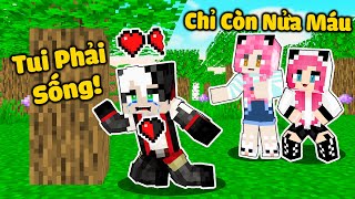 REDHOOD THỬ THÁCH 24H SINH TỒN NỬA MÁU TRONG MINECRAFT*1NGÀY MỀU PARKOUR CHỈ VỚI 1 NỬA TRÁI TIM MCPE