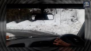 Calm & beautiful car drive in snow | Pakistan | Murree | Family drive | Relaxing | Mountain scenery