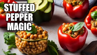 Unbelievably Delicious Chickpea Avocado Stuffed Peppers