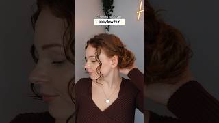 Bad hair day hairstyle: Easy low bun, 3 ways ✨#easyhairstyle #lowbun #curlyhairstyles #lowbunstyle